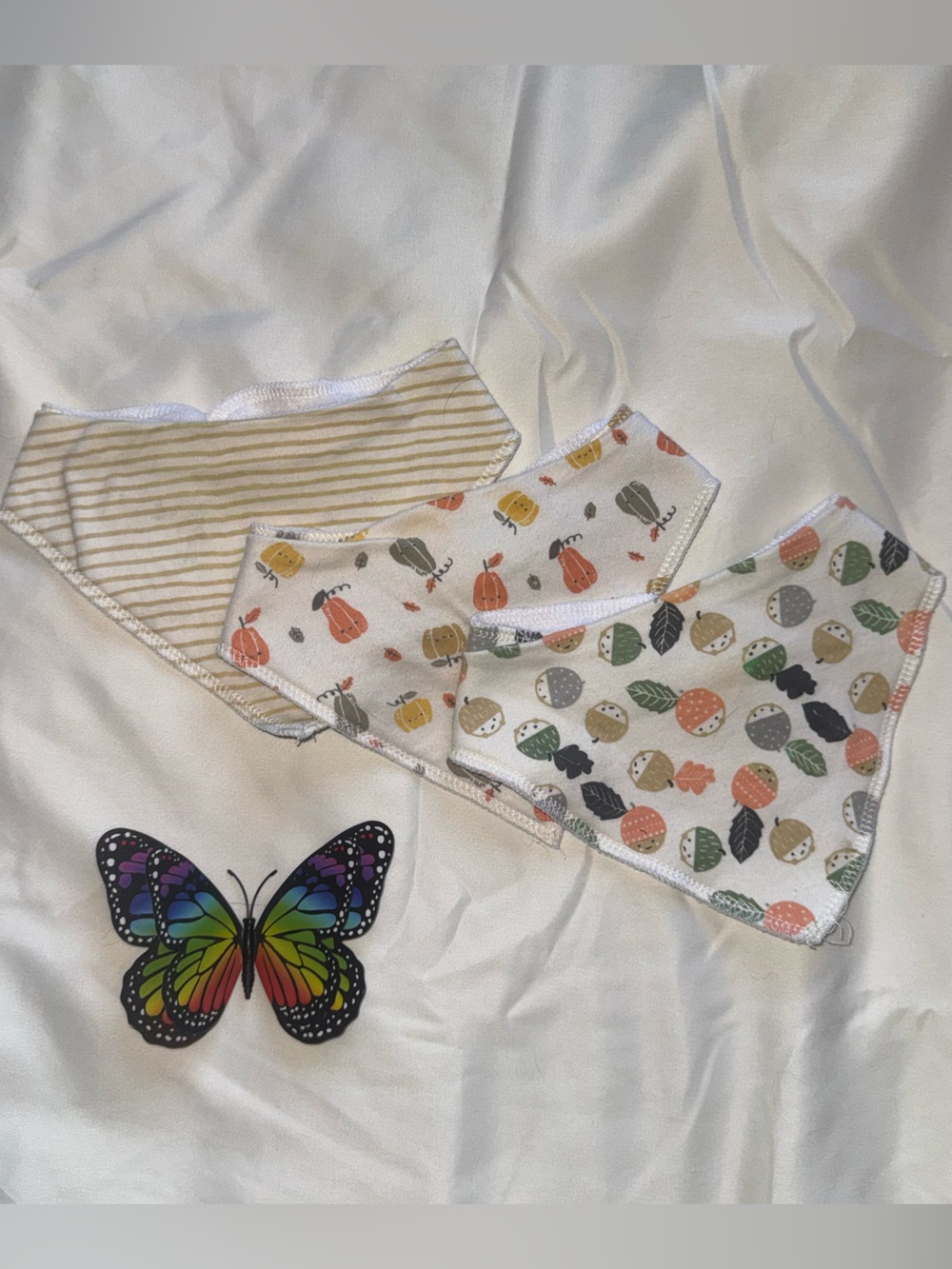 Modern Baby Fall-Inspired Bandana Bib Set | Lot of 3